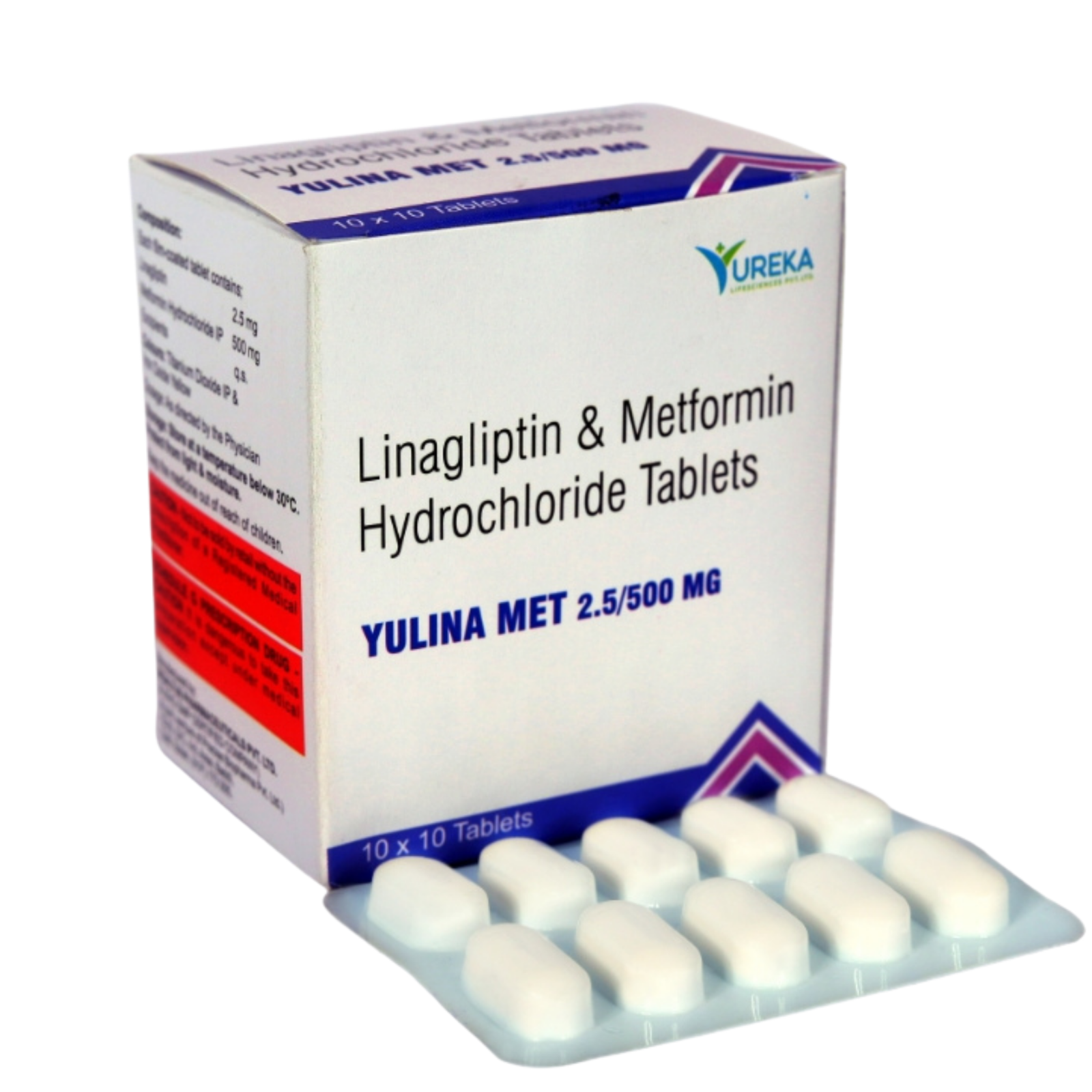 YULINA MET 2.5/500 - Linagliptin & Metformin HCl Tablets